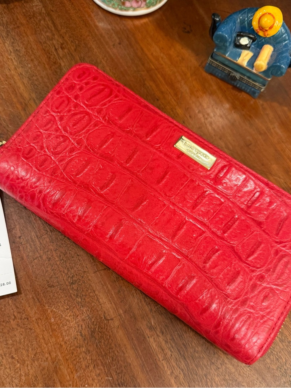 kate spade NWT Neda Rialto Place Red Leather Continental Wallet with Gold Logo